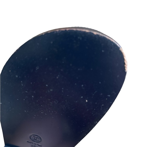 Chanel 2022 Lambskin Cha-Nel Mules Sandals Black Multicolor Size 37 - Picture 9 of 12